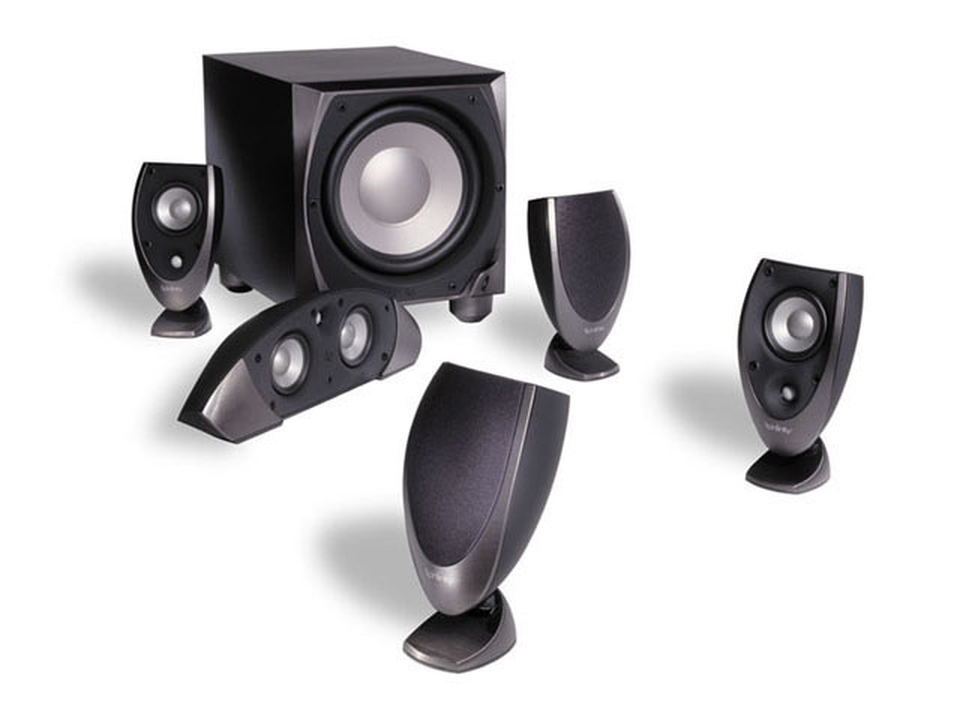 MODULUS 2 HOME THEATER SYSTEM - Black - Complete 6-Piece Home Theater Loudspeaker System - Hero